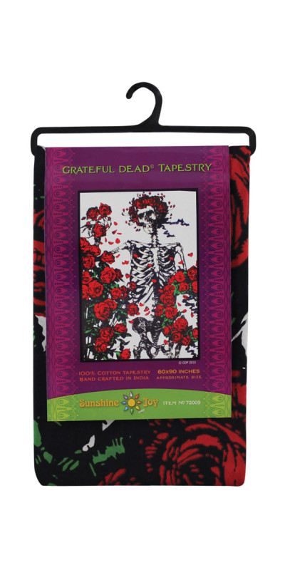 3D Grateful Dead Faded Skeleton & Roses Tapestry