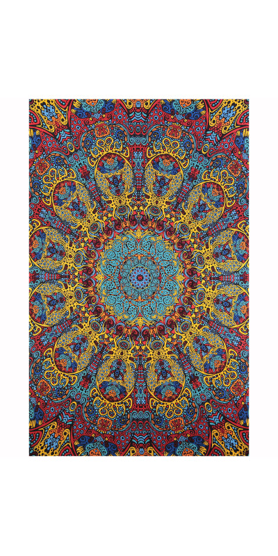 3D Psychedelic Sunburst Tapestry - Art by Chris Pinkerton *SALE*