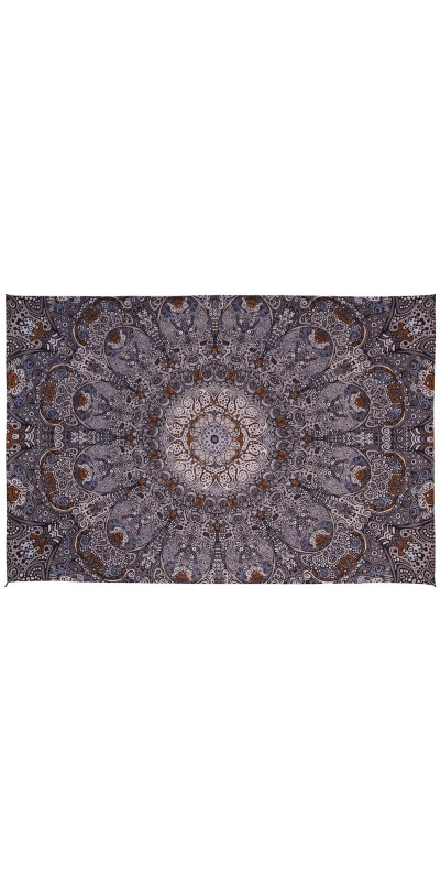 Grey Sunburst Tapestry - Art by Chris Pinkerton