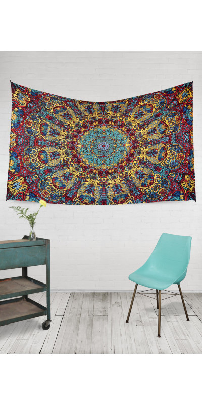 3D Psychedelic Sunburst Tapestry - Art by Chris Pinkerton *SALE*