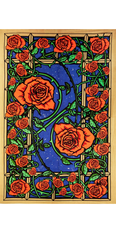 3D Rose Window Tapestry