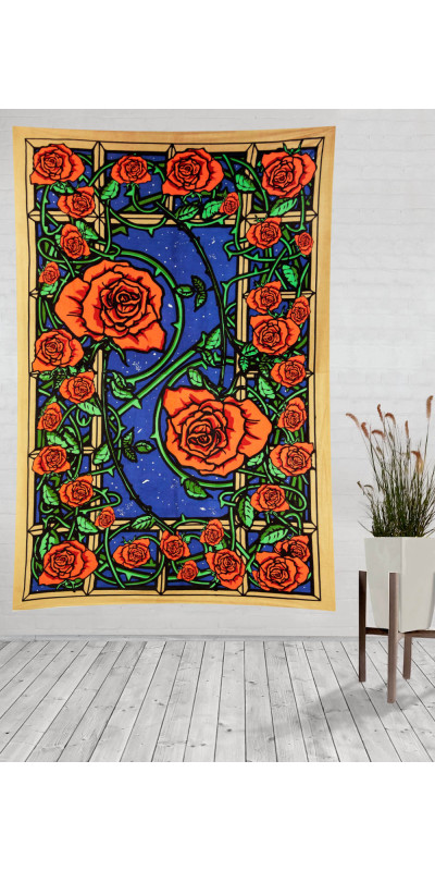 3D Rose Window Tapestry