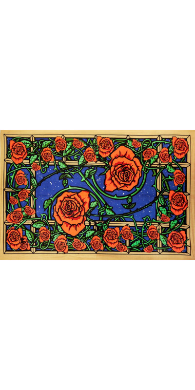 3D Rose Window Tapestry