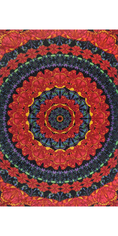 3D Blooming Butterfly Mandala Tapestry - Art by Dina June Toomey