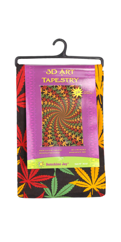 3D Rasta Spiral Tapestry - Art by Taylar McRee *SALE*