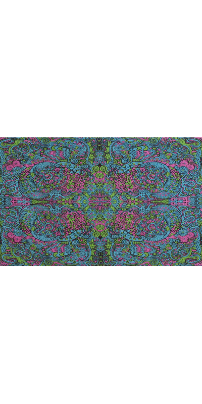 3D Psychedelic Liquid E Tapestry - Art by Chris Pinkerton