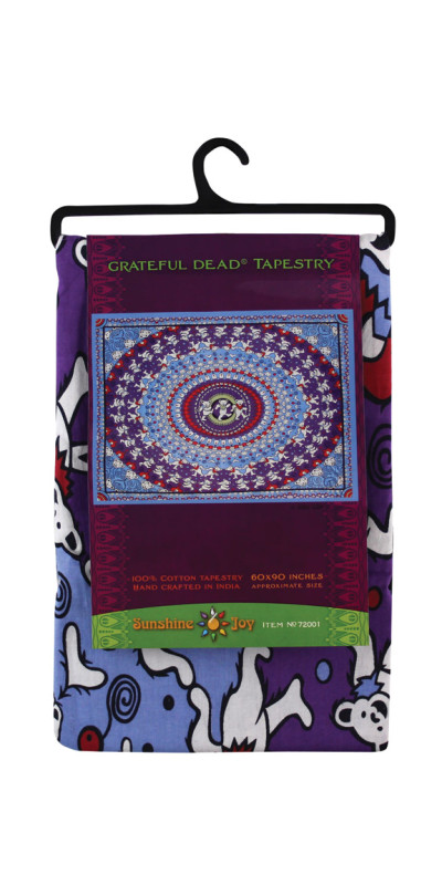 Grateful Dead Dancing Bears Mandala Tapestry Artwor...