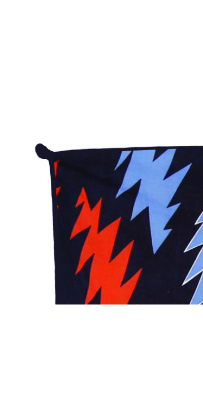 Grateful Dead Spin Your Face Tapestry Red White Blue