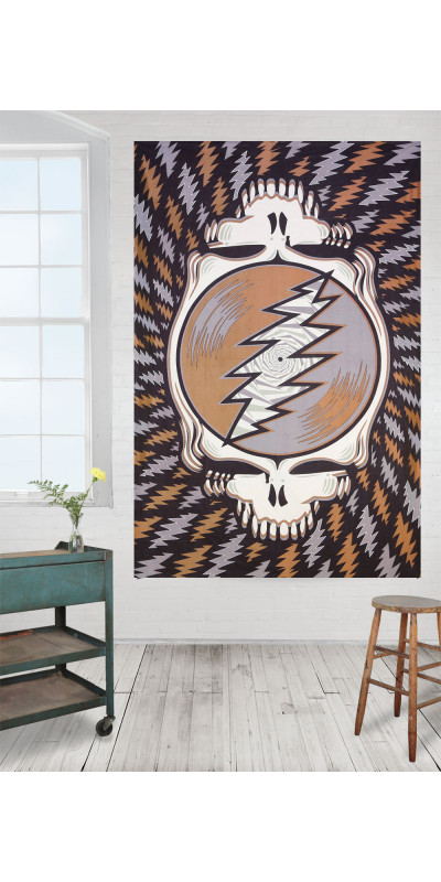 Grateful Dead Spin Your Face Tapestry Earthtones
