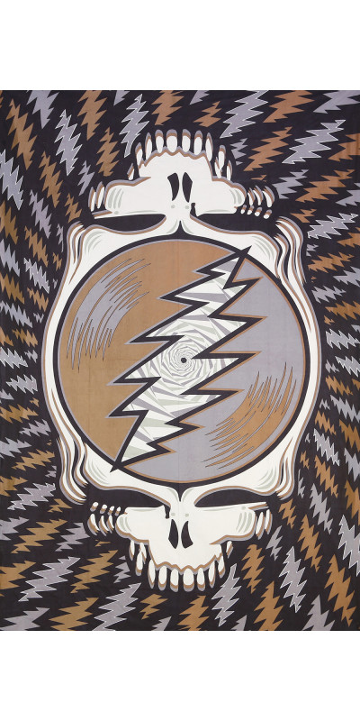 Grateful Dead Spin Your Face Tapestry Earthtones