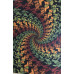 Grateful Dead Dancing Bears Wood Spiral Tapestry 60x90 