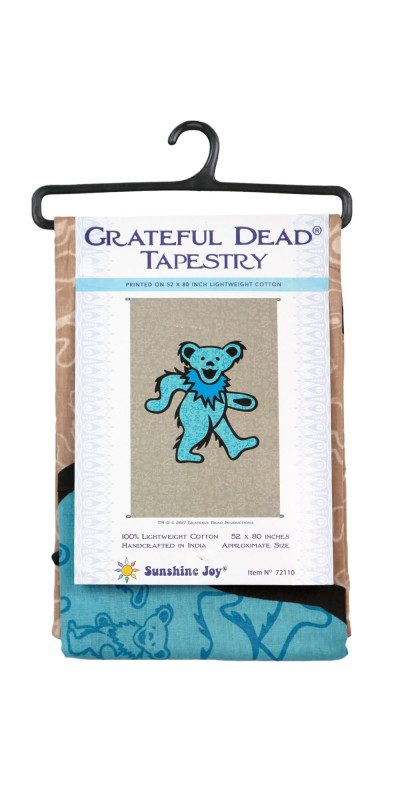 Grateful Dead Dancing Bear Tapestry 52x80