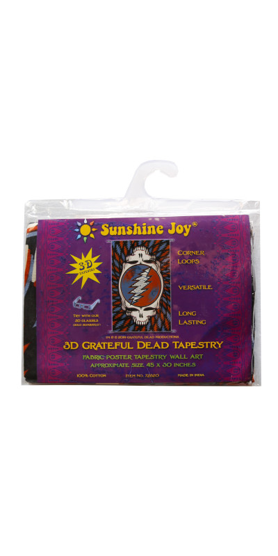 Grateful Dead Spin Your Face SYF Mini Tapestry Red White Blue 30X45 - Art by Taylar McRee **SALE**