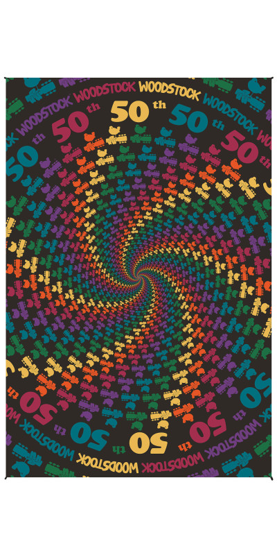 Woodstock 50th Anniversary Spiral Tapestry **SALE**
