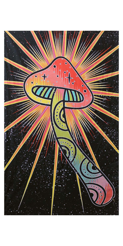 Space Mushroom Tapestry - Art by Taylar McRee