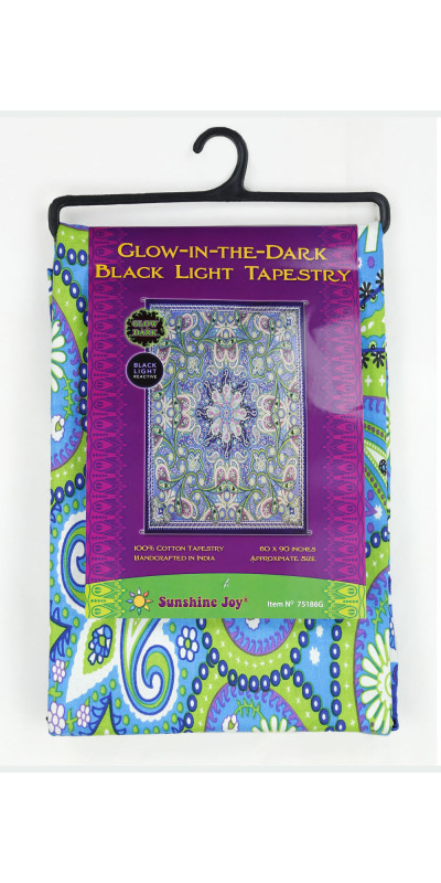 3D Glow In The Dark Infinity Star Tapestry