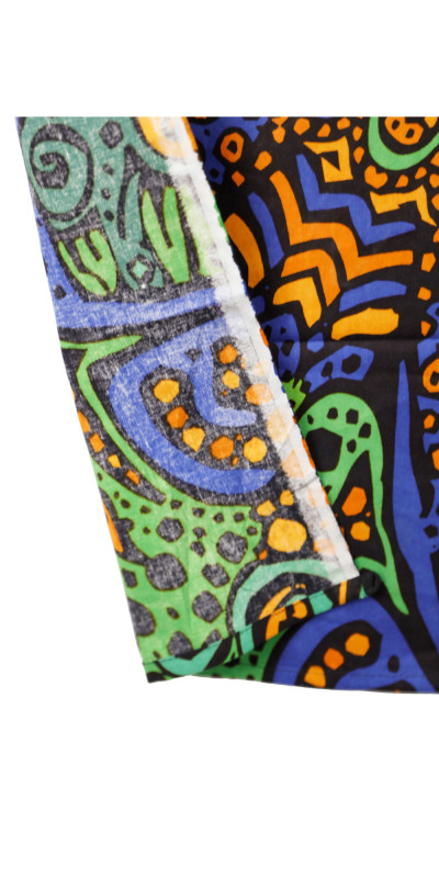 3D Green & Gold Burst Tapestry - Art by Chris Pinkerton