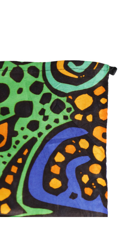 3D Green & Gold Burst Tapestry - Art by Chris Pinkerton