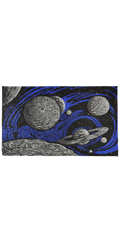 3D Glow In The Dark Galactic Space Tapestry  - Art by Chris Pinkerton *SALE*