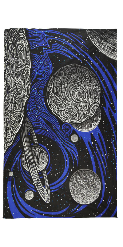 3D Glow In The Dark Galactic Space Tapestry  - Art by Chris Pinkerton *SALE*