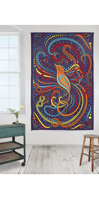 3D Hummingbird Tapestry - Art by Taylor Swope