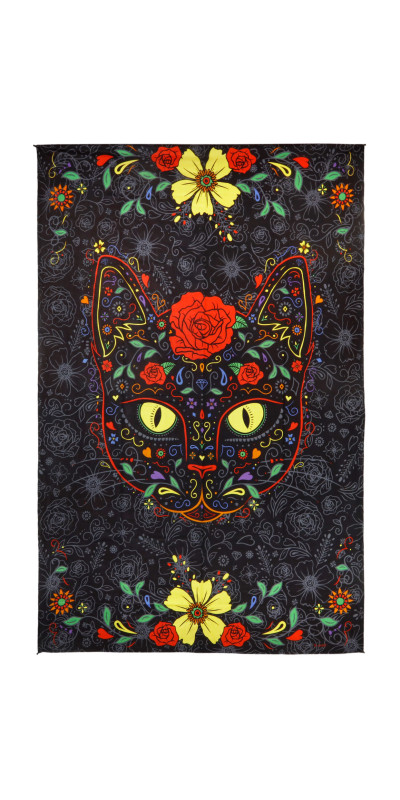3D Sugar Kitty Tapestry - Art by Dina June Toomey