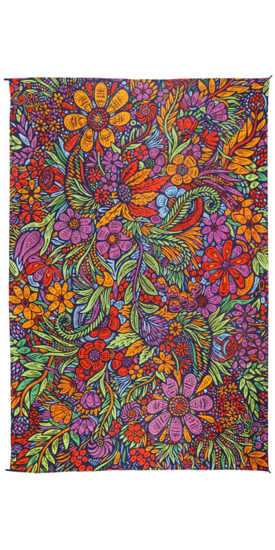 3D Lush Flower Tapestry  - Art by Chris Pinkerton