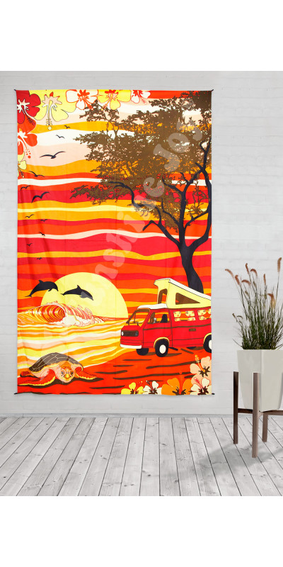 Hawaii Van Tapestry - Art by Taylor Swope