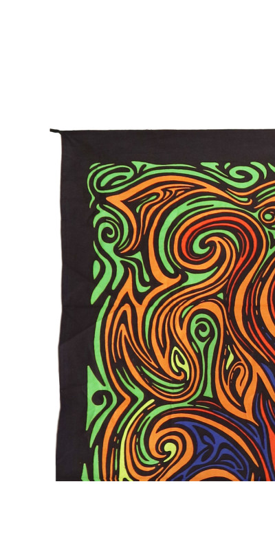 3D Hot Leaf Mini Tapestry 30x45 - Art by Chris Pinkerton