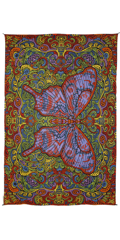 3D Butterfly Daydream Mini Tapestry 45X30 Art by Chris Pinkerton