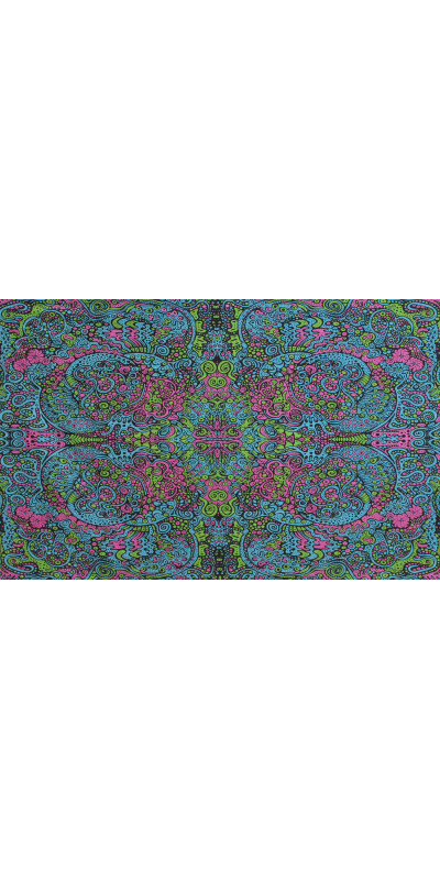 3D Psychedelic Liquid E Mini Tapestry 30x45 - Art by Chris Pinkerton