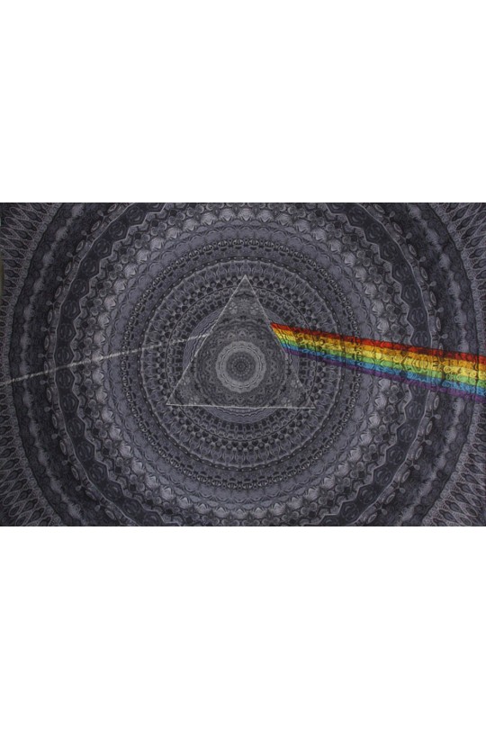 3D Pink Floyd The Dark Side of the Moon Shadow Black Tapestry 60x90 - Art by Chris Pinkerton