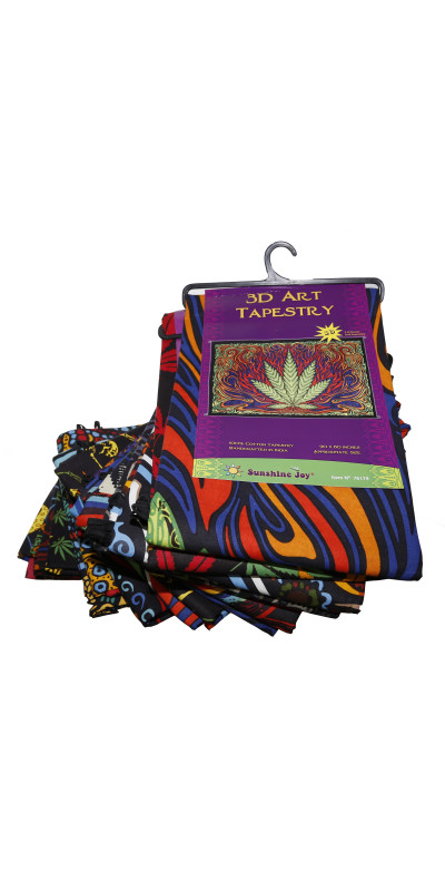STARTER PACK Wholesale Lot of 12 Assorted  Top Selling 60x90" Head Shop Themed Tapestries - SAVE