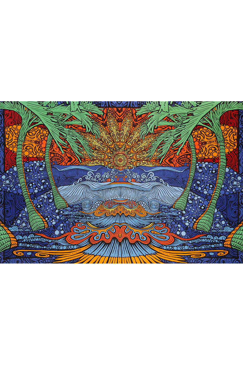 3D Epic Surf Tapestry 60x90 - Art by Chris Pinkerton 
