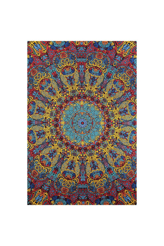 3D Psychedelic Sunburst Mini Tapestry 30x45 - Art by Chris Pinkerton