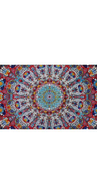 3D Glow in the Dark Sunburst Tapestry - Art by Chris Pinkerton *Sale*