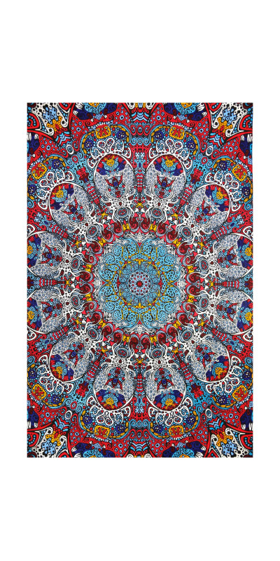 3D Glow in the Dark Sunburst Mini Tapestry 30x45 - Artwork by Chris Pinkerton