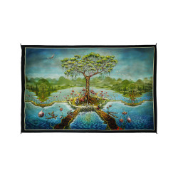 Eyeland Heady Art Print Mini Tapestry 30x45 - Artwork by Mike DuBois 