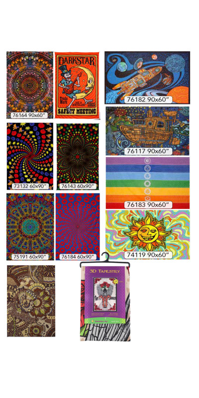 Super Sale - 25 Assorted Hippie Tapestries *SALE*