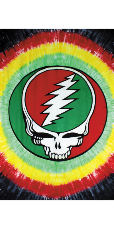 Grateful Dead SYF Rasta Tie Dye Mini Tapestry 30x45