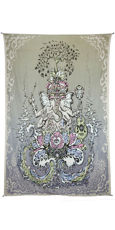 Ganesha Heady Art Print Tapestry 53x85 - Artwork by Mike DuBois