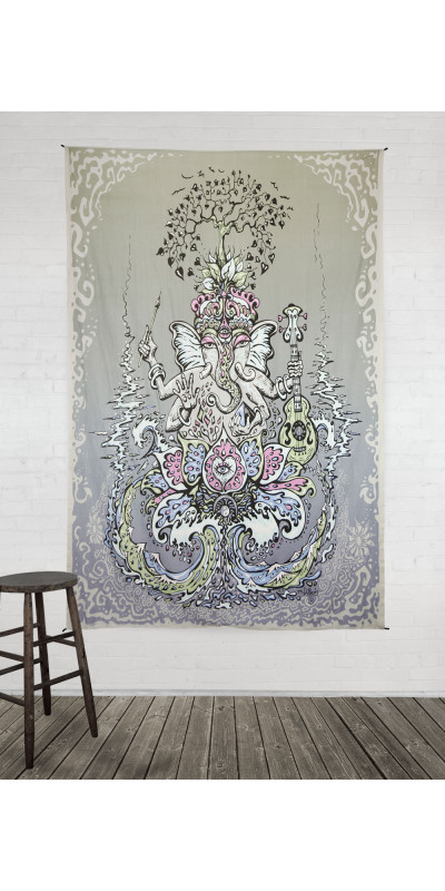 Ganesha Heady Art Print Tapestry 53x85 - Artwork by Mike DuBois
