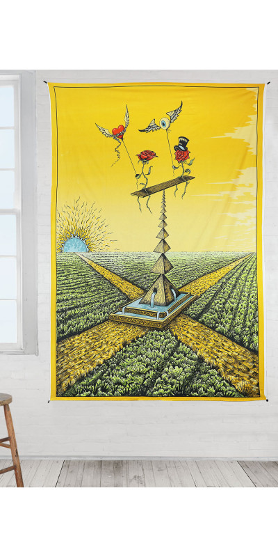 Crossroads Heady Art Print Tapestry 53x85 - Artwork by Mike DuBois