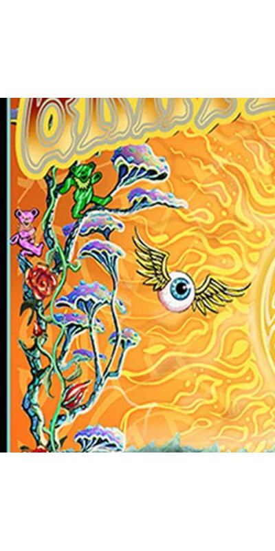Grateful Dead Golden Road Heady Art Print Mini Tapestry 30x45 - Artwork by Mike DuBois **TARIFF SURCHARGE**