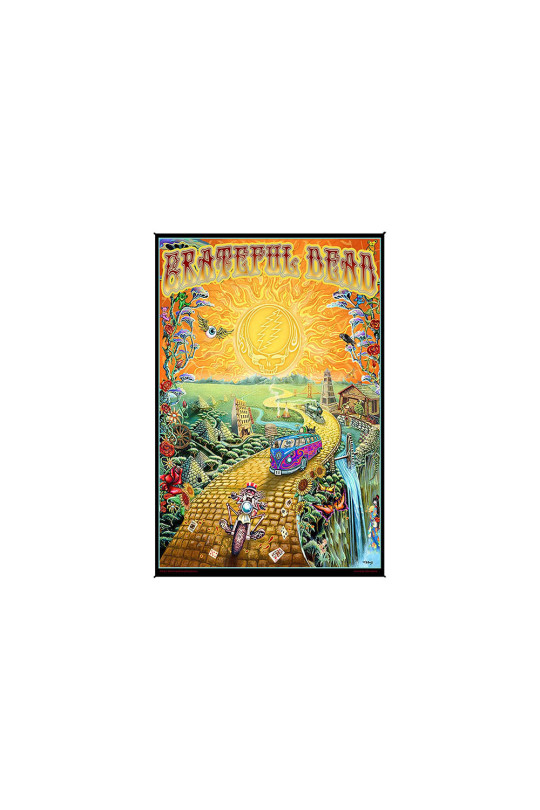 Grateful Dead Golden Road Heady Art Print Mini Tapestry 30x45 - Artwork by Mike DuBois