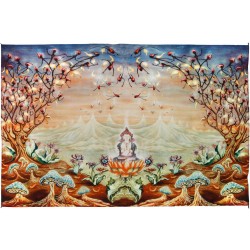 Enlightenment Heady Art Print Tapestry 53x85 - Artwork by Mike DuBois 