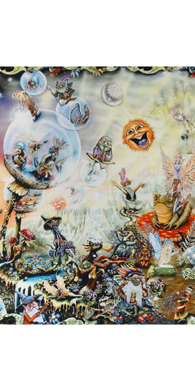 Gnome Dream Heady Art Print Mini Tapestry 30x45 - Artwork by Mike DuBois