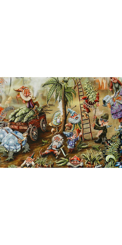 Gnome Dream Heady Art Print Mini Tapestry 30x45 - Artwork by Mike DuBois