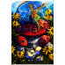 Hookah Caterpillar Alice In Wonderland Heady Art Print Mini Tapestry 30x45 - Artwork by Richard Biffle 