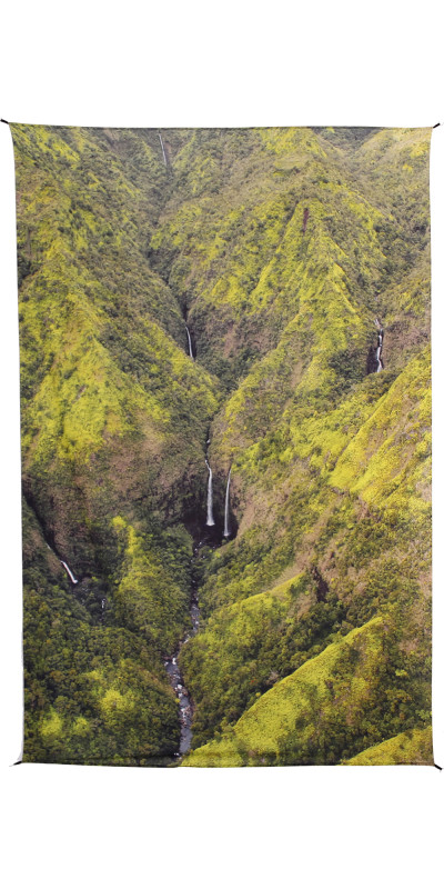 Hawaiian Multi Falls Heady Art Print Tapestry 53x85 - Artwork by G. Scott B.